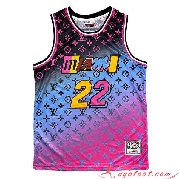Maillot Miami Heat (BUTLER #22) 2023/24 Pourpre/Bleu/Noir