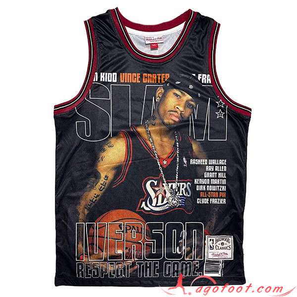 Maillot Philadelphia 76ers (IVERSON #3) 2023/24 Noir -03