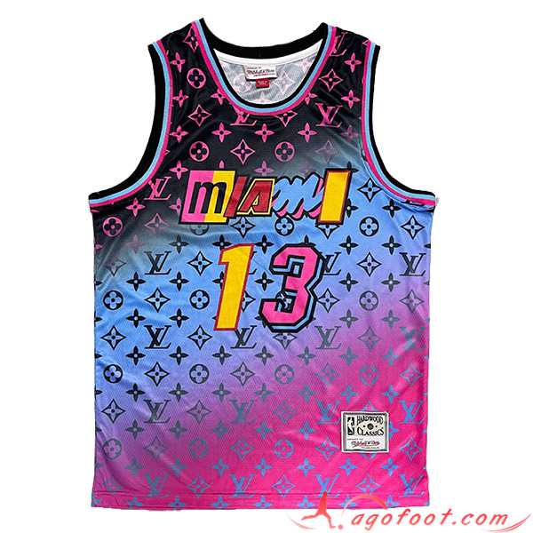 Maillot Miami Heat (ADEBAYO #13) 2023/24 Pourpre/Bleu/Noir