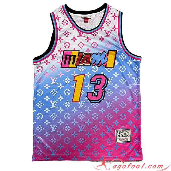 Maillot Miami Heat (ADEBAYO #13) 2023/24 Pourpre/Bleu/Blanc