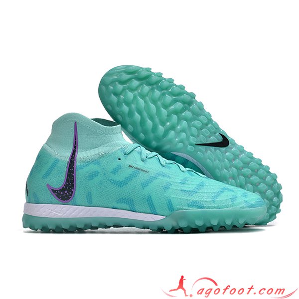 Nike Chaussures de Foot Phantom Luna Elite NU TF Vert