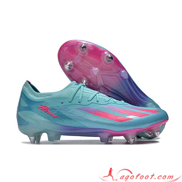 Adidas Chaussures de Foot X Crazyfast1 SG Bleu/Pourpre