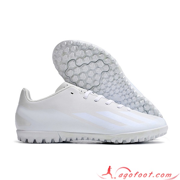 Adidas Chaussures de Foot X GHOSTED.4 TF Blanc/Gris