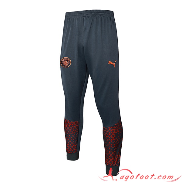 Pantalon Foot Manchester City Gris/Rouge 2023/2024