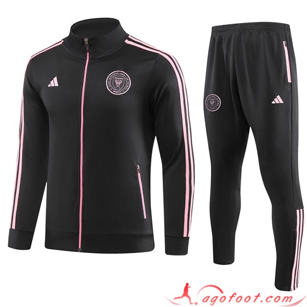 Ensemble Survetement de Foot Veste Foot Inter Miami CF Noir 2023/2024