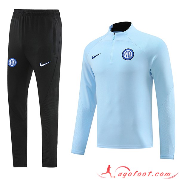 Ensemble Survetement de Foot Inter Milan Bleu/Noir 2023/2024