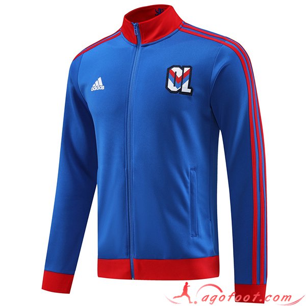 Veste Foot Lyon Rouge/Bleu 2023/2024