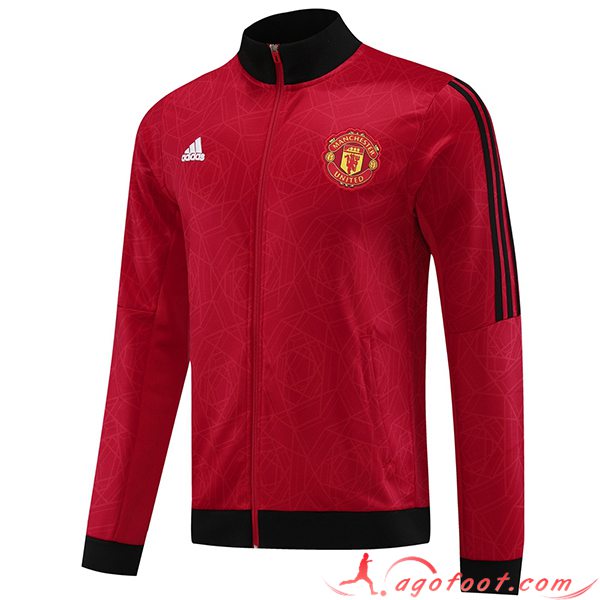 Veste Foot Manchester United Rouge/Noir 2023/2024