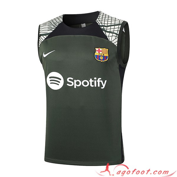 Training Debardeur FC Barcelone Vert 2023/2024 -04