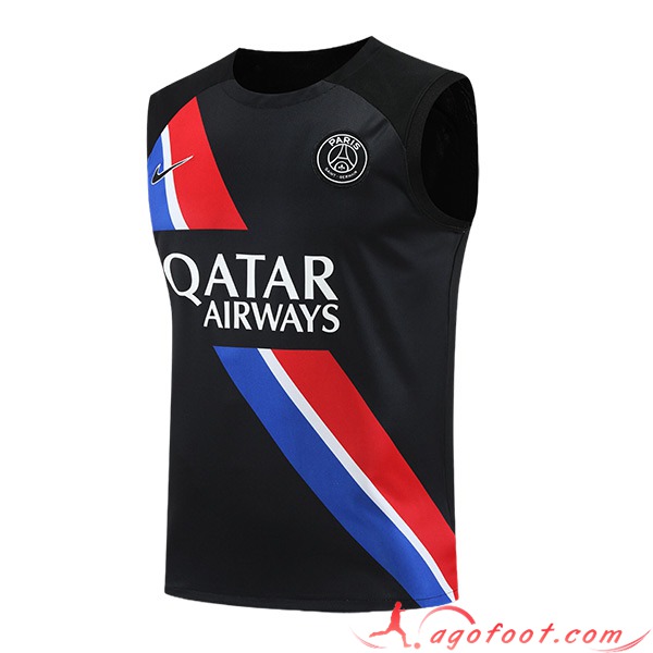 Training Debardeur PSG Noir/Rouge/Bleu 2023/2024