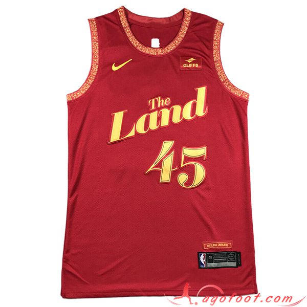 Maillot Cleveland Cavaliers (MITCHELL #45) 2023/24 Rouge/Jaune