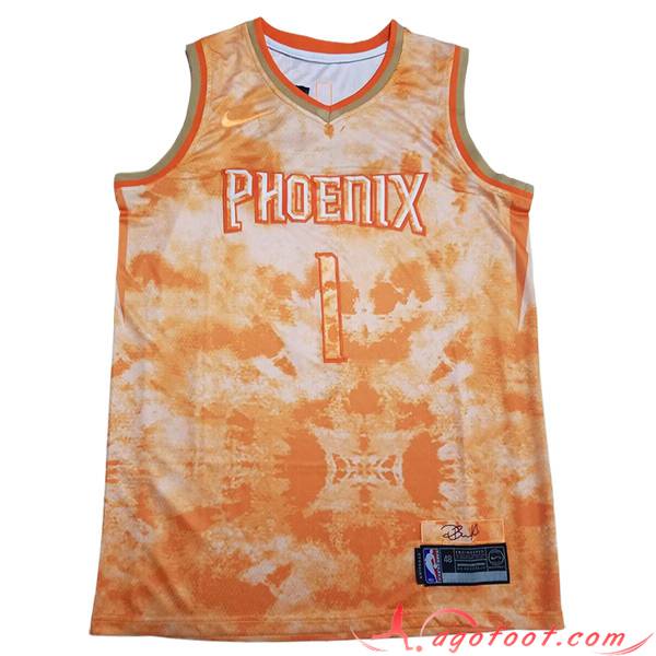 Maillot Phoenix Suns (BOOKER #1) 2023/24 Orange -02