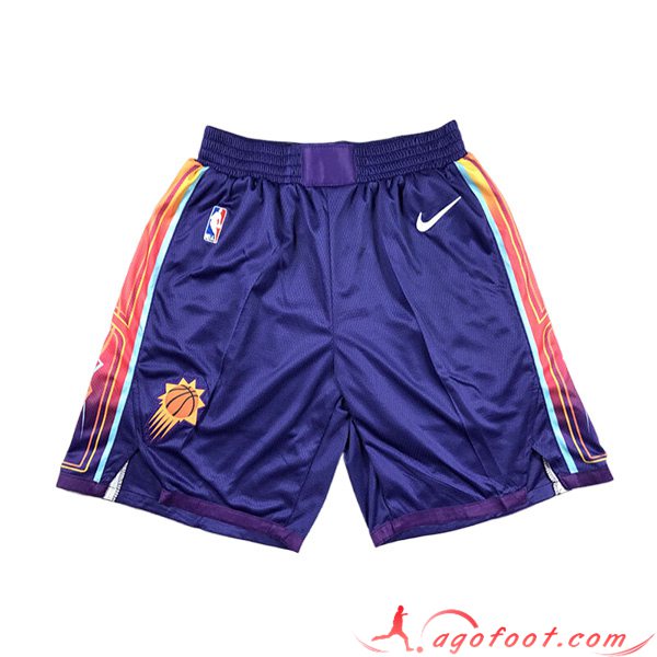 Shorts NBA Phoenix Suns 2023/24 Pourpre/Orange -02