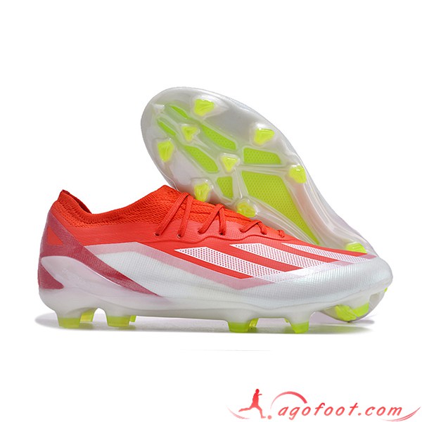 Adidas Chaussures de Foot X CRAZYFAST MESSI.1 FG BOOTS Rouge/Blanc