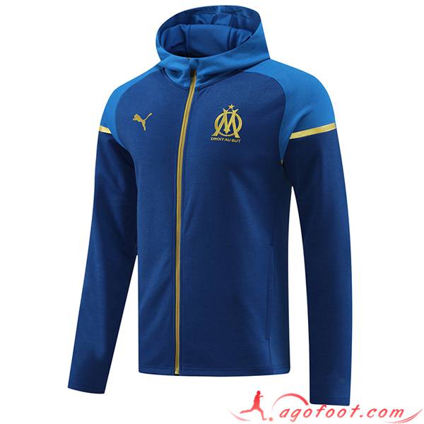 Veste A Capuche Marseille Bleu 2023/2024