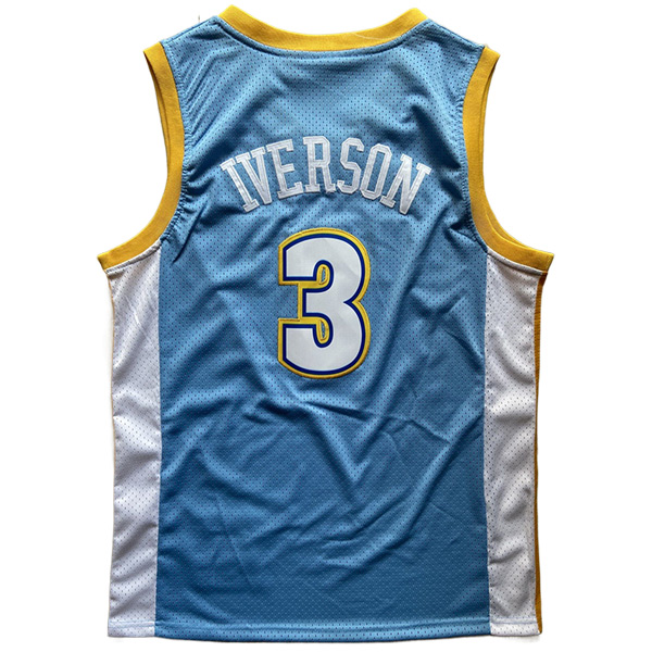 Maillot Denver Nuggets (IVERSON #3) 2023/24 Bleu Clair