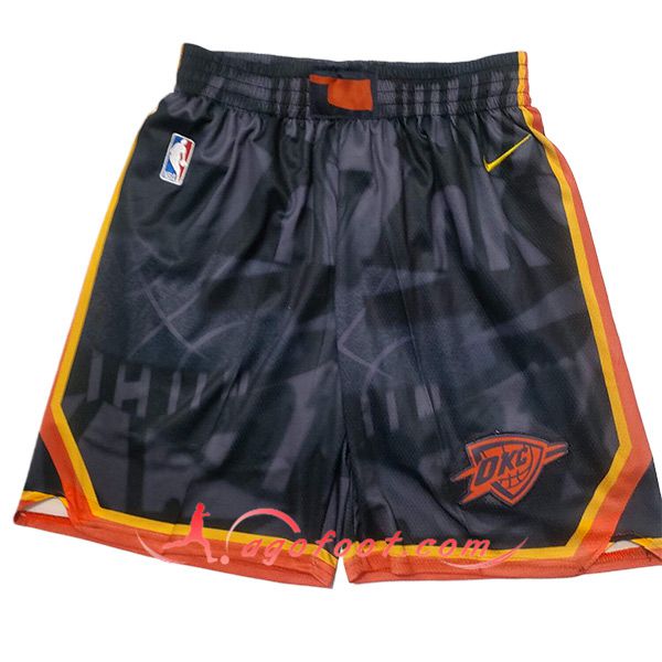Shorts NBA Oklahoma City Thunder 2023/24 Noir/Rouge