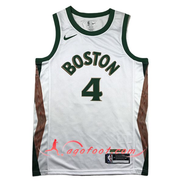 Maillot Boston Celtics (HOLIDAY #4) 2023/24 Bleu/Vert/Brun