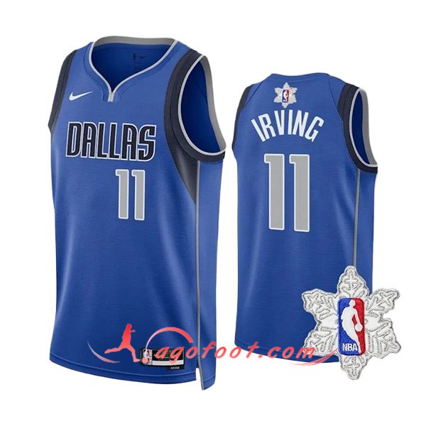 Maillot Dallas Mavericks (IRVING #11) 2023/24 Bleu/Gris