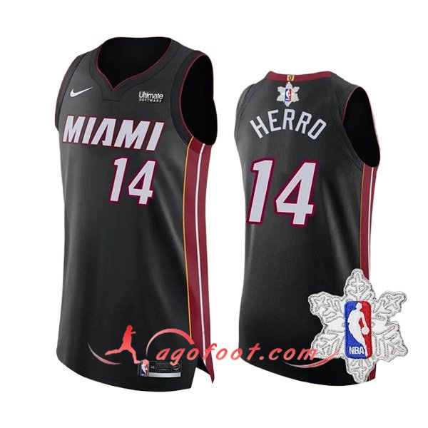 Maillot Miami Heat (HERRO #14) 2023/24 Noir/Rouge -03