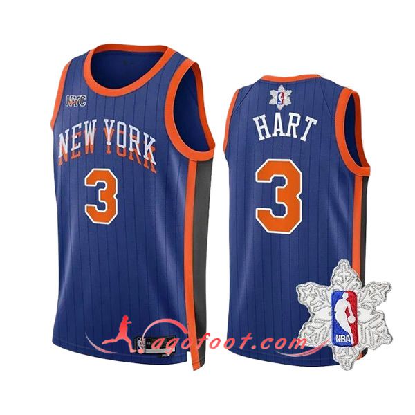 Maillot New York Knicks (HART #3) 2023/24 Bleu/Orange