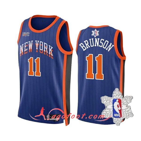 Maillot New York Knicks (BRUNSON #11) 2023/24 Bleu/Orange