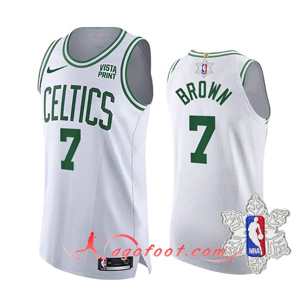 Maillot Boston Celtics (BROWN #7) 2023/24 Blanc/Vert -02