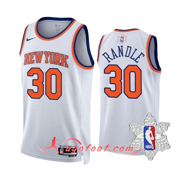 Maillot New York Knicks (RANDLE #30) 2023/24 Blanc/Orange