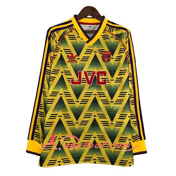 Maillot de Foot Arsenal Retro Exterieur Manches Longues 1991/1993
