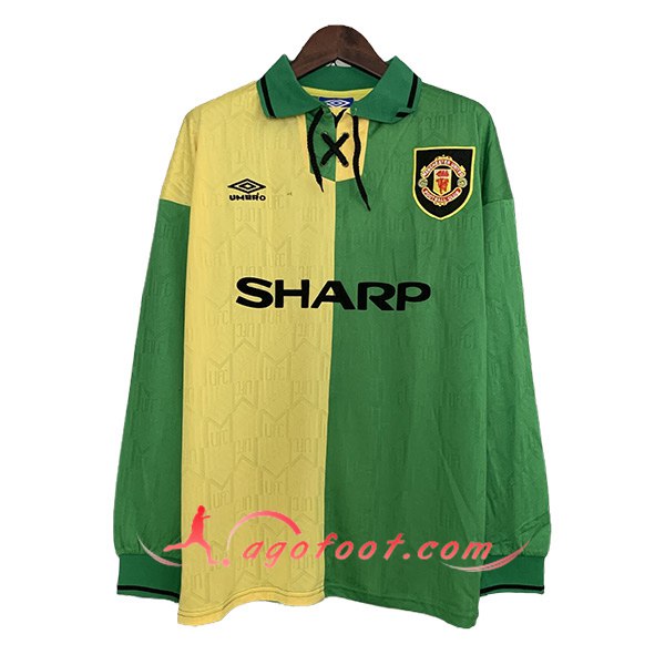 Maillot de Foot Manchester United Retro Third Manches Longues 1992/1994