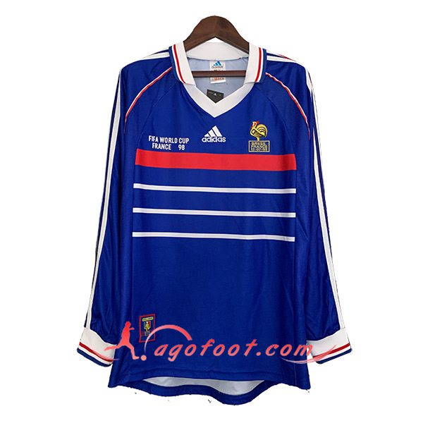Maillot de Foot France Retro Domicile Manches Longues 1998