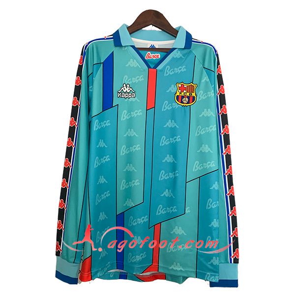 Maillot de Foot FC Barcelone Retro Exterieur Manches Longues 1996/1997