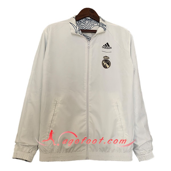 Coupe-Vent Real Madrid Blanc 2023/2024 -09