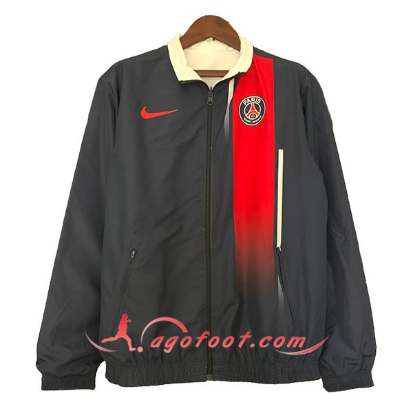 Coupe-Vent Real Madrid Noir/Rouge 2023/2024