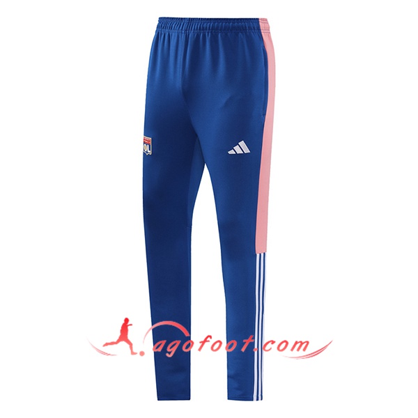 Pantalon Foot Lyon Bleu/Rose 2023/2024