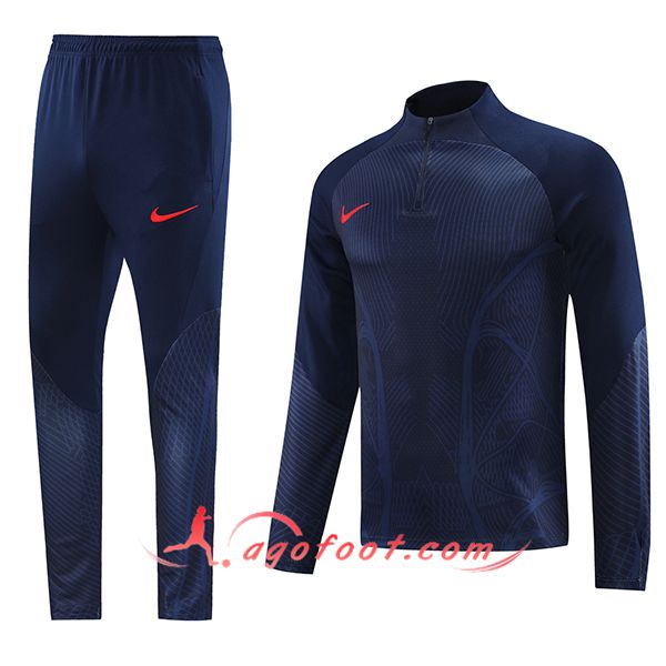 Ensemble Survetement de Foot Nike Bleu Foncé 2023/2024
