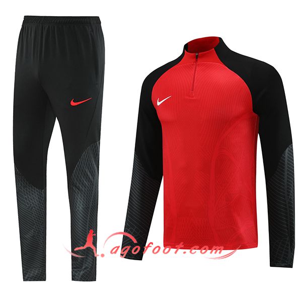 Ensemble Survetement de Foot Nike Rouge/Noir 2023/2024