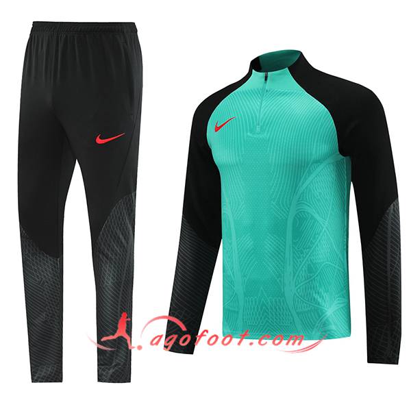Ensemble Survetement de Foot Nike Vert/Noir 2023/2024