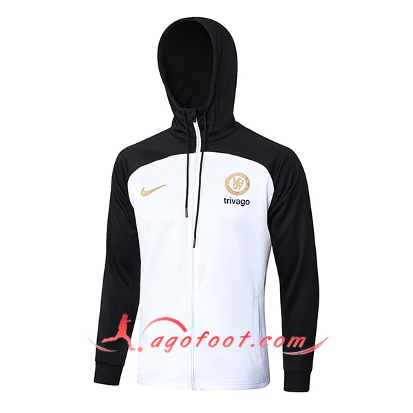 Veste A Capuche FC Chelsea Blanc/Noir 2023/2024