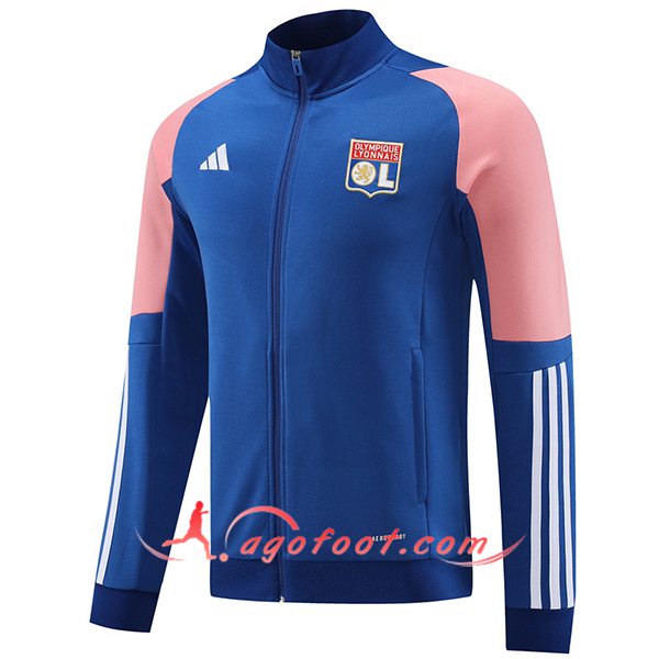 Veste Foot Lyon Bleu/Rose 2023/2024