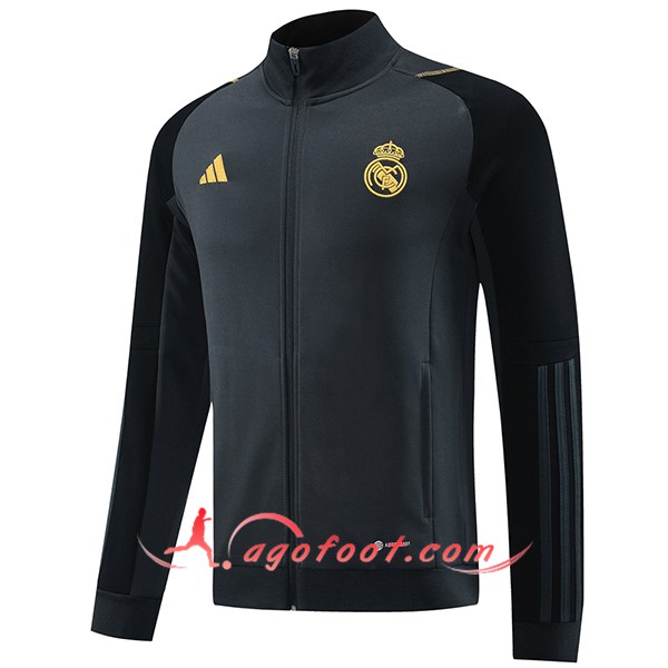 Veste Foot Real Madrid Gris Foncé 2023/2024 2023/2024