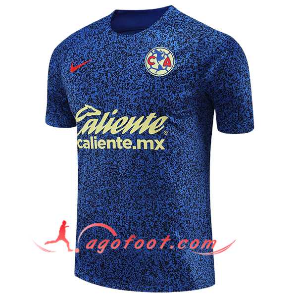 Training T-Shirts Club America Bleu/Noir/Vert 2024/2025