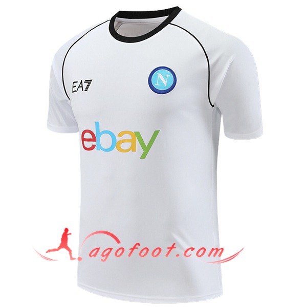 Training T-Shirts SSC Naples Blanc 2024/2025
