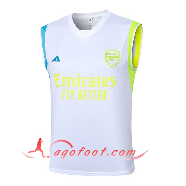 Training Debardeur Arsenal Blanc/Noir 2024/2025