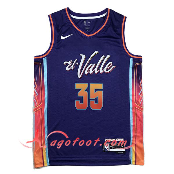 Maillot Phoenix Suns (DURANT #35) 2023/24 Pourpre/Orange -02