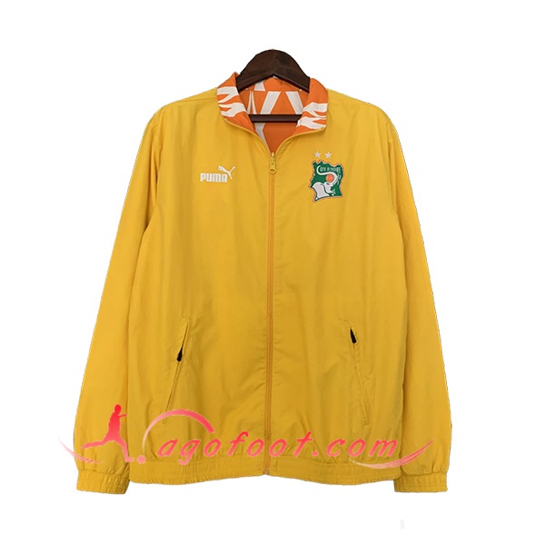 Coupe-Vent Cote d'Ivoire Jaune 2023/2024