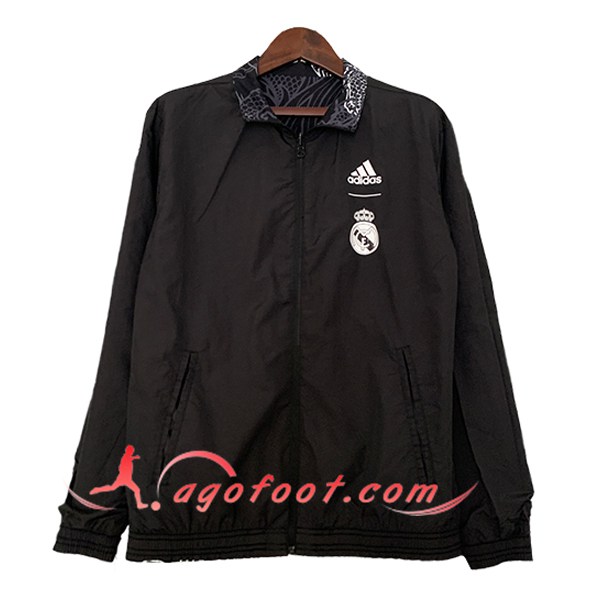 Coupe-Vent Real Madrid Noir 2023/2024