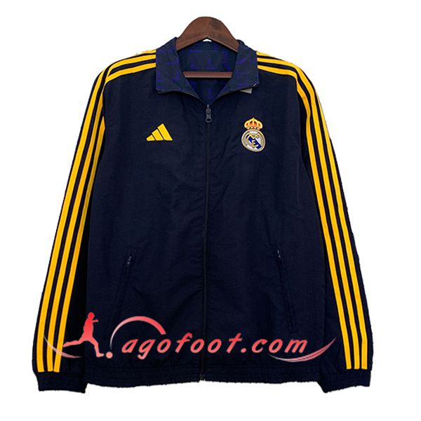 Coupe-Vent Real Madrid Noir/Jaune 2023/2024