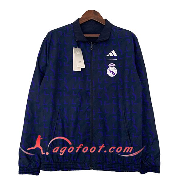 Coupe-Vent Real Madrid Bleu Foncé 2023/2024