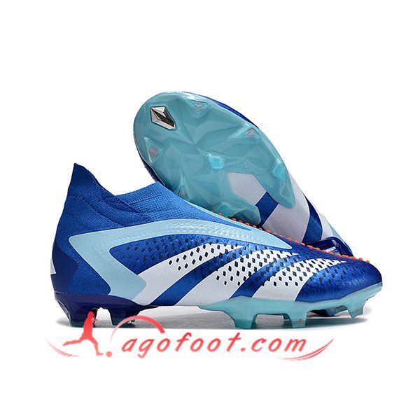 Adidas Chaussures de Foot PREDATOR ACCURACY+ FG BOOTS Bleu/Blanc
